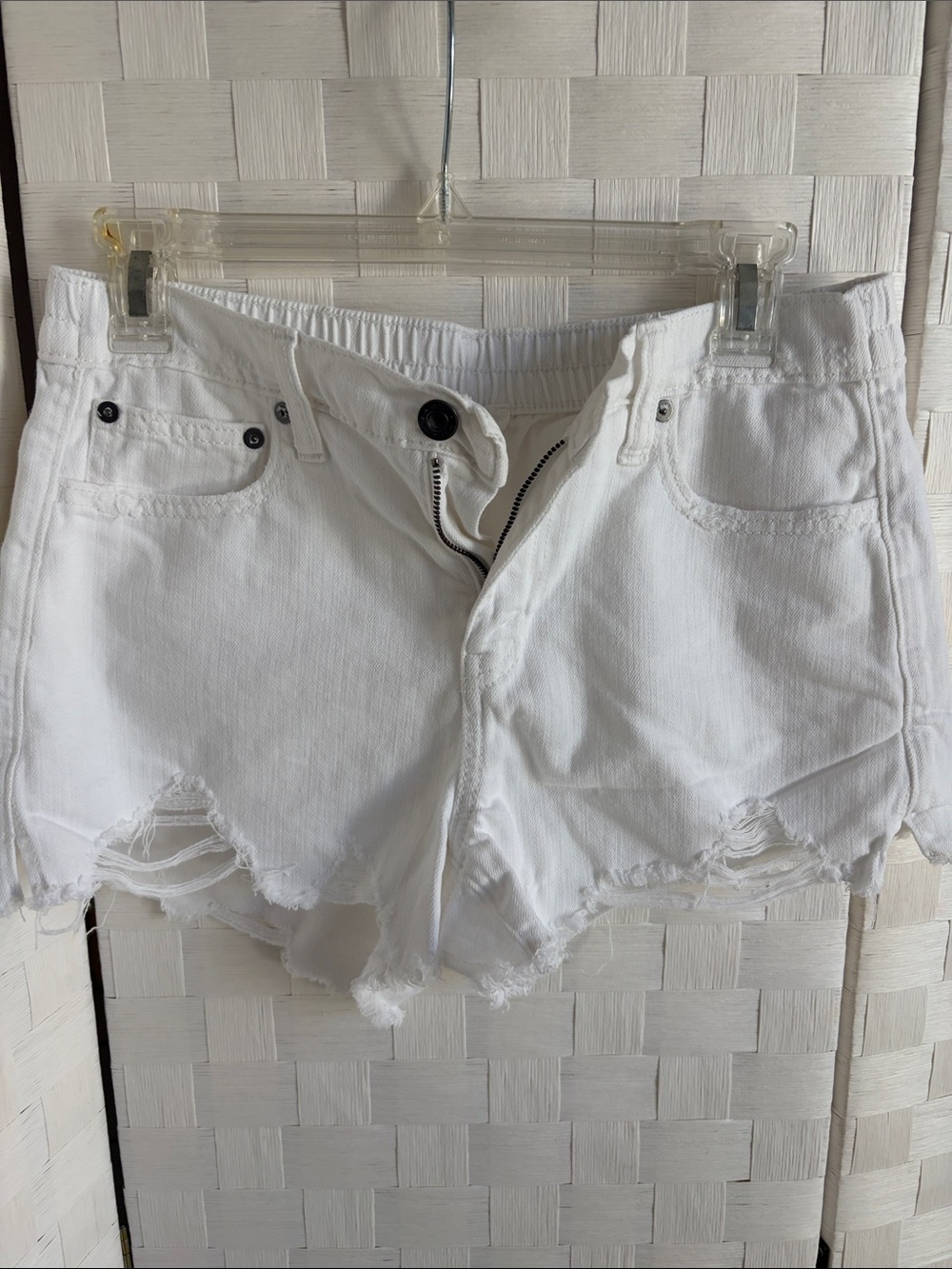 Aerie whiteElastic Waist Pull-On Shorts